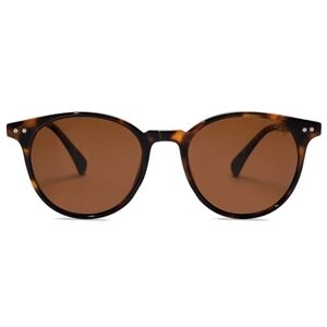 Round Classic Polarized Sunglasses Vintage UV400 SJ2113 Tortoise
